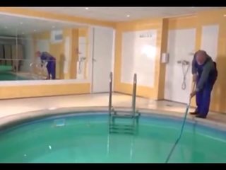 Terrific teen banged by old pool boy