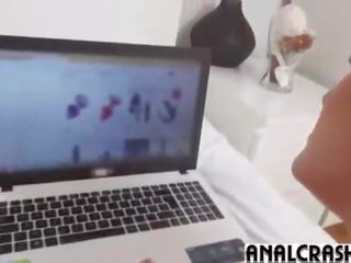 熱 屁股 青少年 (alice 不錯) 得到 實 深 肛門 釘 第一 時間 vid-04