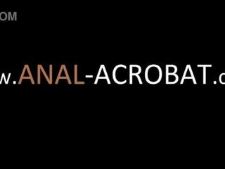 সাদা পায়ুপথ acrobat সঙ্গে নিষ্ঠুর ধর্ষণ