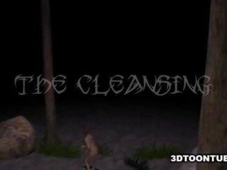 Хитър 3d сладурче получаване на тя цици и путка удряха трудно