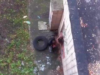 Amatir saperangan kejiret kurang ajar outdoors