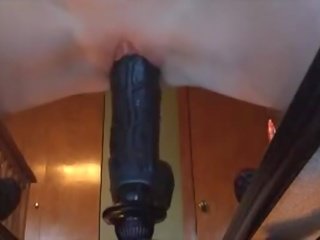 Kiçijek sweetheart rides huge gara plastikden sik in aýna - check for more at 69porncams.com