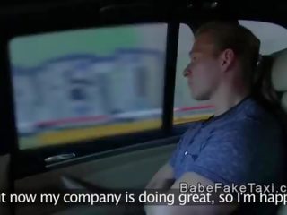 Marvellous чешка підробка таксі водій чубчик м’язистий клієнт