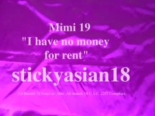Stickyasian18 мършав мими 19 плаща на наем