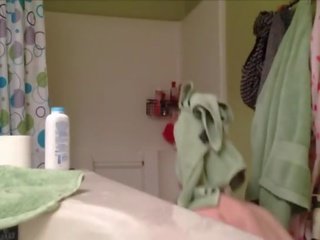 لي في سن المراهقة فتاة مع الأخذ ل glorious showerwer