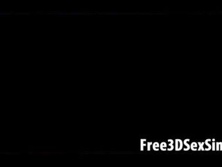 Възбуден 3d карикатура двойки като малко еротичен x номинално филм