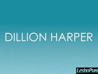 Libidinous пленителен лесбийки (dillion harper & миа malkova) в трудно наказвам секс филм лента video-07