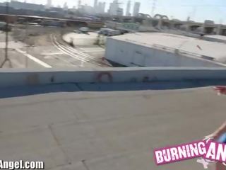 Burning পরী rooftop পভ joanna পরী একাকী হস্তমৈথুন