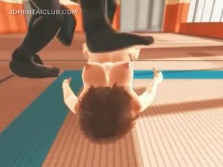 Аниме карате скъпа чукане monsters гигантски член