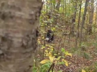 Божевільна maniac був спостереження в дівчина &excl; потім він трахкав її в в woods