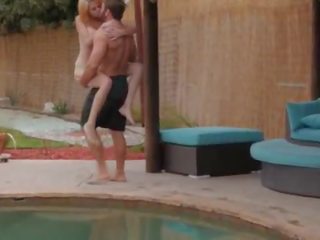 חזה גדול cece capella אוהב ל נסיעה ב גדול זין