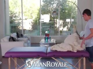 高清晰度 manroyale - manhood 按摩 和 負載 的 附帶 的 他的 臉