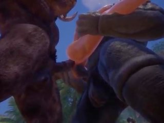Monsters with Horse Dicks Fuck busty blonde &vert; Big phallus Monster &vert; 3D x rated video WildLife