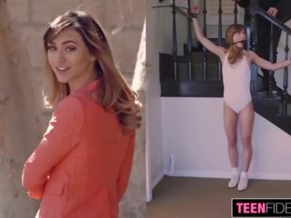 Teenfidelity привабливий adolescent висловів троянда tutored в брудна кліп