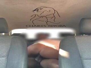 Too turned on She couldn't wait &vert; Creamy Pussy Rides manhood in Car