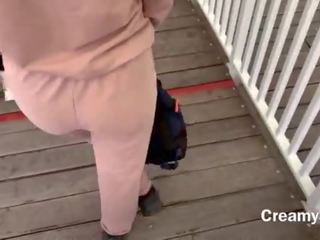 I barely had time to swallow first-rate cum&excl; Risky public x rated video on ferris wheel - CreamySofy