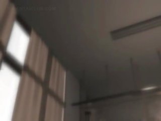 Bewitching аніме подруга в великий цицьки ударів a гігантський вал