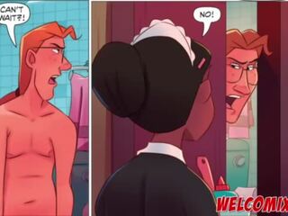 Чукане на tremendous maid&excl; mop на на maid&excl; на палав анимация комикси