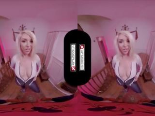 Vrcosplayx.com spider gwen 吹 您的 頭腦 同 她的 口 和 的陰戶 vrporn
