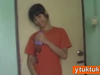 Slim Asian girlfriend Sucks White Man's manhood And Gets Fucked Doggy Style