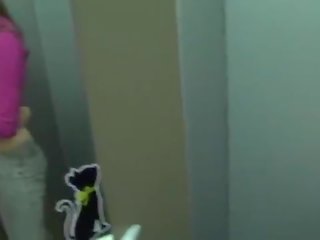 &lpar;RISKY PUBLIC SEX&rpar; Threesome and facial in an elevator&excl;&excl;&excl;