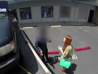 魅惑的な 生姜 女神 吹き出し a メンバー で ザ· バック の ザ· tow トラック